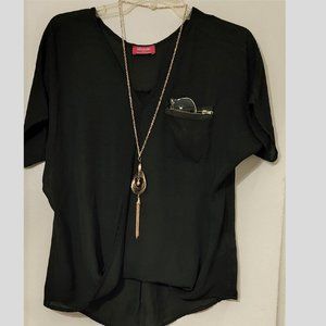 FORMAL V-NECK BLOUSE